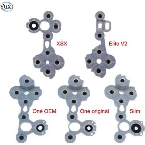 YuXi 1pc Conductive Rubber For Xbox Series X/S Wireless Controller For Xbox One Slim / Elite V2 Silicone Button Repair Parts