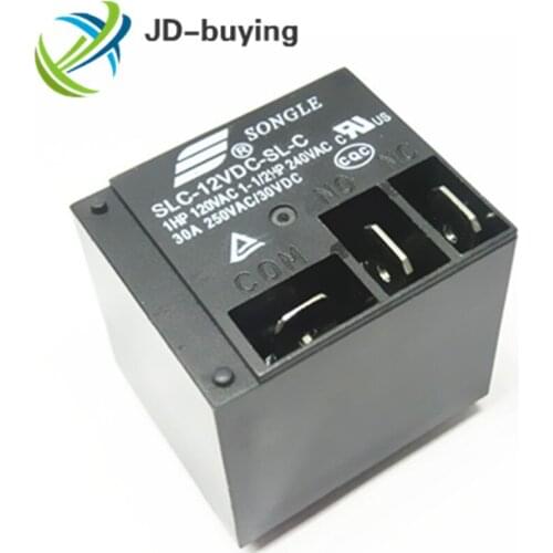 100PCS/lot Power relays SLC-12VDC-SL-C 30A T91 HF2100 A set of conversions 5PIN SLC-12VDC