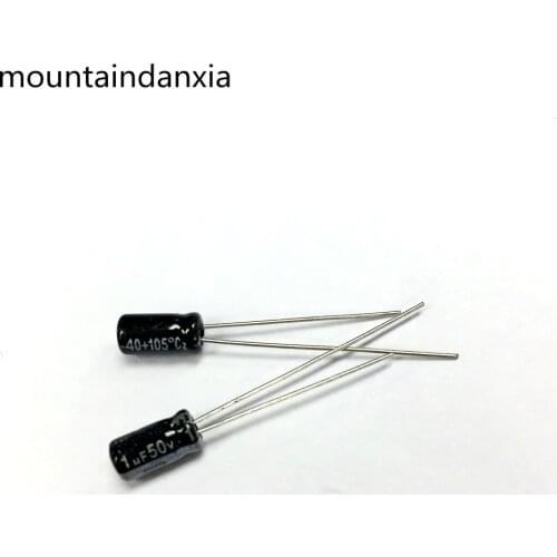 1000PCS 1uF 50V 105C 50V1UF Radial Electrolytic Capacitor 5X11mm