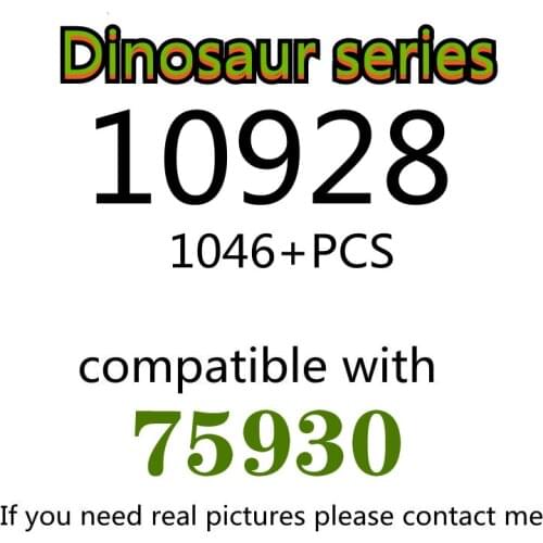 1046PCS 10928 Building Block Toy Dinosaur Series 75930 Assembled Building Block Childrens Toy Gifts