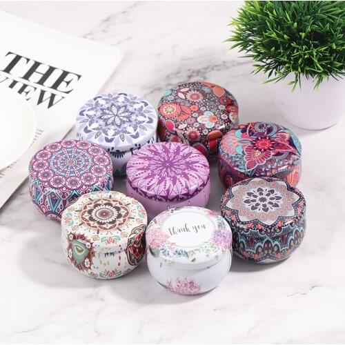 2.2OZ Personality Candy Box Drum-shaped Cookie Box Party Supply Tea Pot Tin Box