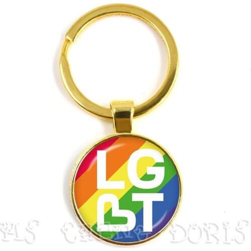2019 Gay Pride Key Chains Same Sex LGBT Jewelry Gay Lesbian Pride with Rainbow Love Wins Gift Same Sex Marriage Equal Marriage