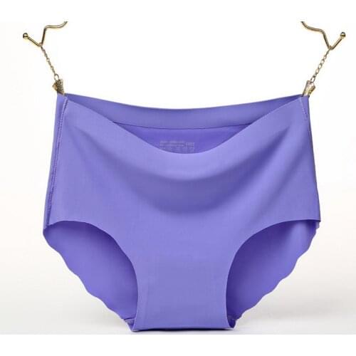 2020 New Styles Womens Panties Ice Silk A Of Type Sexy And Refreshing Briefs Lotus Leaf Ma'am Underpants Plus Size M-3XL