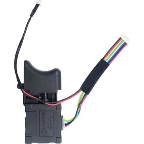 517A Electric Drill Dustproof Speed Controller Push Button Lithium Battery Cordless Trigger Switch DC 7.2-24V for Power Tools