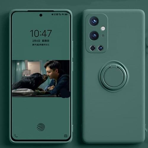 Phone Case For Oneplus Nord 8 8T Cases Funda One Plus 9 Pro Integrated Liquid Fine Hole Ring Bracket Cover Phones Accessorie