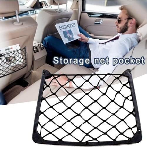 Car Net Pocket Storage Multifunctional Mobile Phone Holder Organizer Car Supplies Not Easy To Fall Off