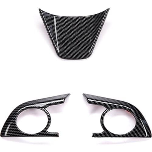 3PCS Steering Wheel Button Decorative Cover for Toyota Camry 2018 2019 8Th Multimedia Accessories