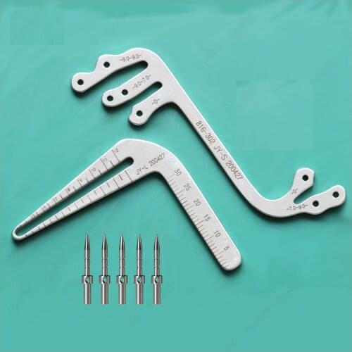 Dental Implant Guide Set Oral Planting Locator Positioning Guide Drilling Positioning Ruler Angle Ruler Implant Tools Dentist