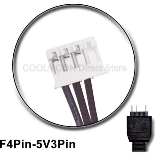 COOLMOON adapter cable 5V3Pin to 4Pin adapter cable Cool Moon Hub dedicated adapter cable