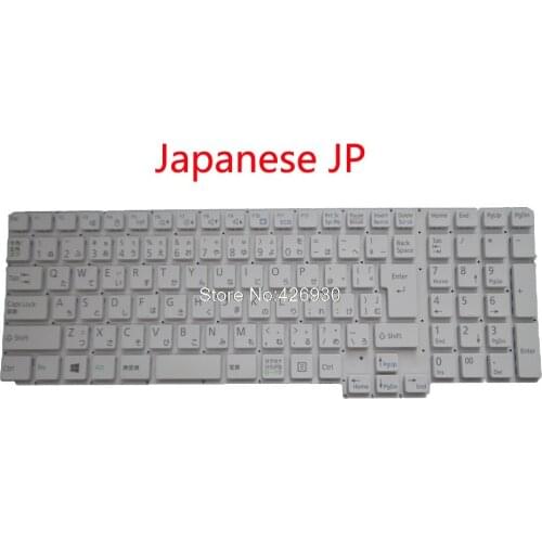 Laptop Keyboard For Fujitsu For Lifebook AH566 AH557 AH575 910000372250 Japanese JP JA white new