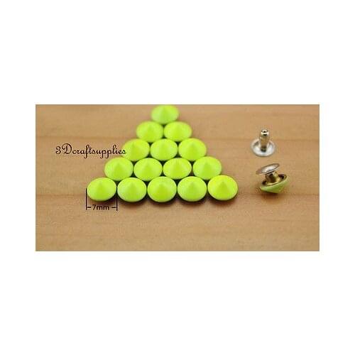Rivets leather rivet bag clothing shoes Cone 100 sets 7 mm AT53D