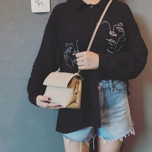 Fashion Women Shoulder Bag Simple Solid Mini Flap Bag Korean Style Girl Soft PU Leather Messenger Bag Casual Cross Body Bags