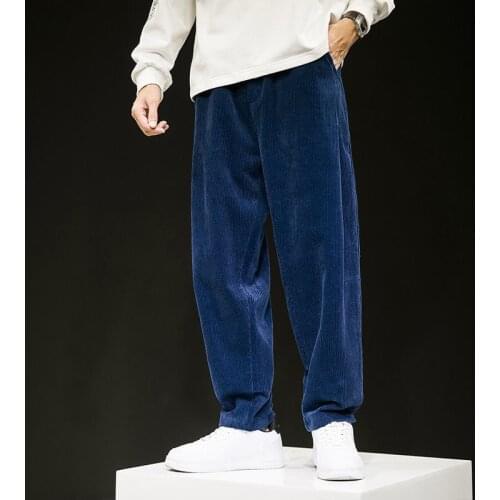 MR.GOLDENBOWL Men's Corduroy Trousers