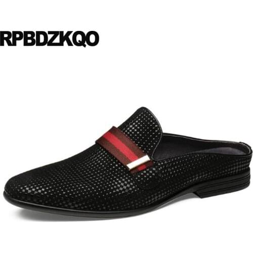 Nice Mules High Quality Slides Real Leather European Runway British Style Black Brown Italy Men Loafers Luxury Brand Slip On