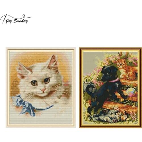 Joy Sunday Aida Fabric Stamped Cross Stitch Kit 14ct 11ct Cross Embroidery Kit DMC DIY Printed Canvas Hand Needlework Home Decor