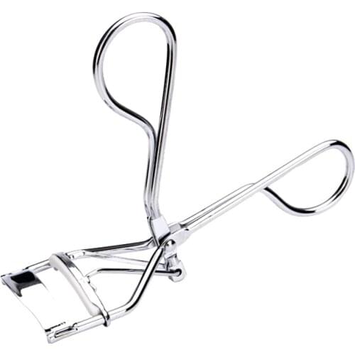 PINKIOU Eyelash Curler Eye Lashes Curling Clip Stainless Steel Eyelash Cosmetic Makeup Eyelash Curler Curling Tools Siliver 1pcs