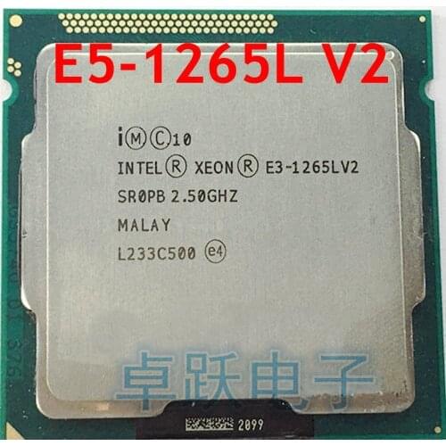 INTEL E3-1265LV2 2.50GHZ Quad-Core 8MB SmartCache E3 1265L V2 HD Graphics 2500 E3-1265L V2 DDR3 1600MHz LGA1155 TPD 45W
