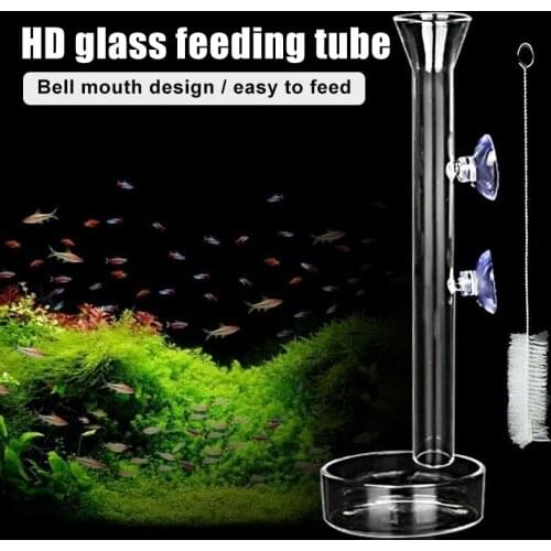 Shrimp Feeding Tube And Dishs Fish Tank Feeding Ring Fish and Shrimp Feeding Basin for Fish Tank Glass WXV Sale