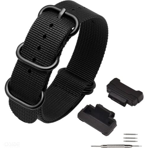 Watch Strap for Casio NATO Nylon with Stainless Steel Buckle Wristband for Casio G-Shock GW-DW5600/DW-6900,GW-M5610/GW-5000