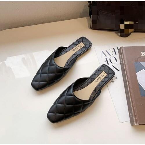 Women Sandals Flip Flops Slippers New Summer Fashion Breathable Shoes Slides Solid Casual Flat Square Toe Breathable