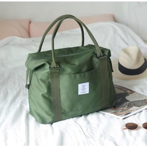 Versatile travel duffle canvas travel bags Large capacity body-building single shoulder bag multifunctional baggage boarding bag