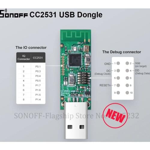 Itead SONOFF Dongle Zigbee CC2531 USB Dongle Module Bare Board Packet Protocol Analyzer Interface Dongle Capture Packet Module
