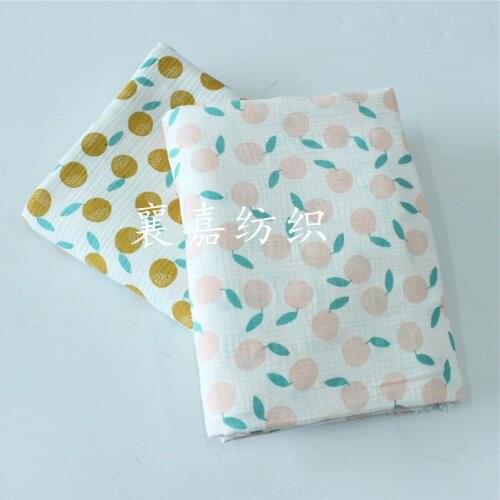 135cm X50cm High Quality Soft Thin Double Crepe pear Texture Cotton Fabric, Make Shirt, Dress, Underwear, Cloth 160g/m