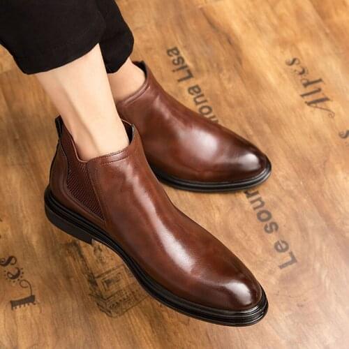 High quality fashion Mens Loafers Comfortable Flat Casual Shoes Men Breathable Slip-On Soft Genuine Leather Driving Moccasins