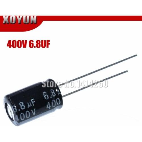 10PCS Higt quality 400V6.8UF 10*13 6.8UF 400V 10*13MM Electrolytic capacitor