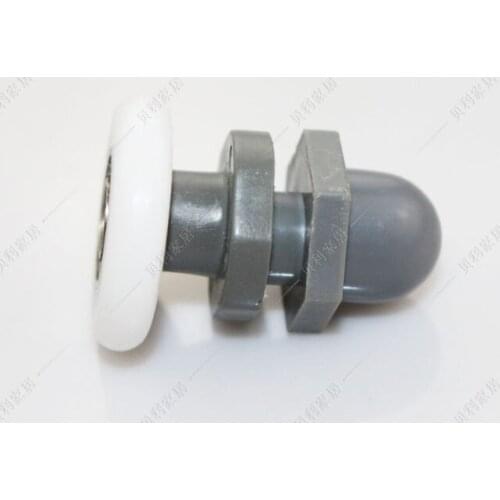 2pcs Shower Room Cabinet Sliding Door Roller Dia 25mm/27mm Straight Plastic Single Pulley Runner Wheel