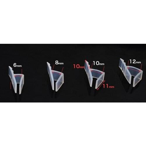 5M/lot h shape silicone rubber shower room door window glass seal strip weatherstrip for 6/8/10/12mm glass Free shipping