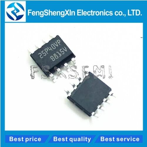50pcs/lot 25P40 25P40VP M25P40VP M25P40-VMN6TP SOP-8 4 Mbit, Low Voltage, Serial Flash Memory With 40MHz SPI Bus Interface