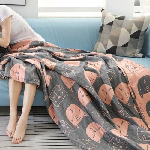 Aggcual Cotton Throws On The Sofa