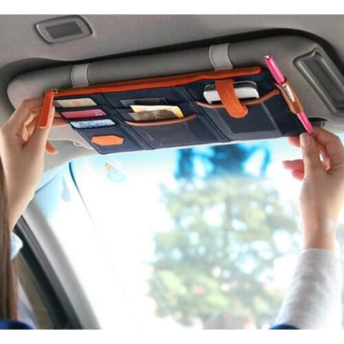 Car organizer good sun visor organizer perfect car accessories Storage Mesh Bag