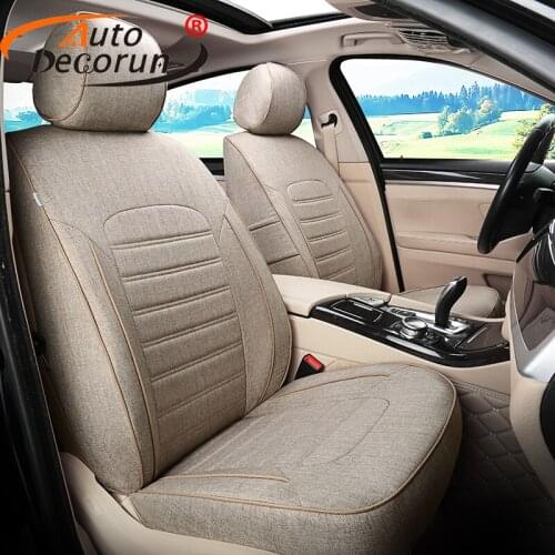 AutoDecorun Dedicated Linen Car Seat Cover for Suzuki Jimny Seat Covers Sets for Cars Seats Cushion Support Interior Accessories
