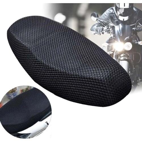 Motorcycle Scooter E-bike 3D Seat Cover Summer Sun Proof Non-slip Breathable Scooter Sun Pad Heat Insulation Cushion Cover