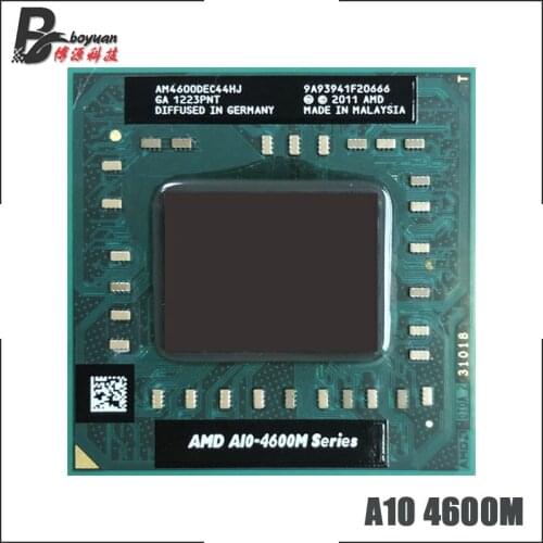 AMD A10-Series A10-4600M A10 4600M 2.3 GHz Quad-Core Quad-Thread CPU Processor AM4600DEC44HJ Socket FS1