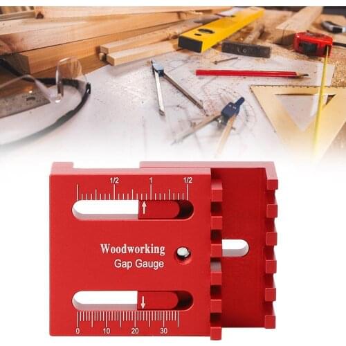 Woodworking Mini Gaps Gauge Aluminum Alloy Depth Measuring Sawtooth Ruler Depth Measuring Sawtooth Ruler