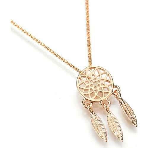 DoreenBeads Fashion Choker Necklace For Women Accessories Dream Catcher Series Jewelry Necklace Feather Necklace,1 PC