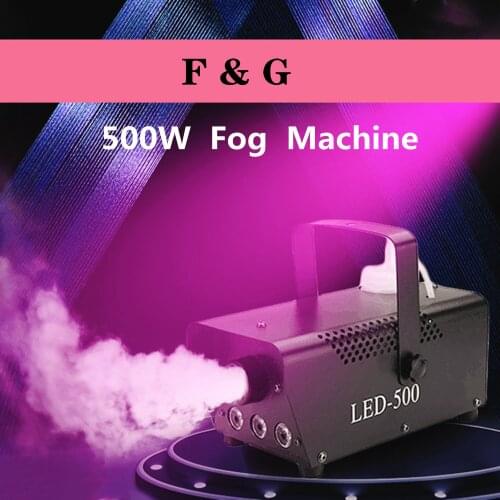 F&G Upgraded LED-500W Fog Machine Wireless Control 400W DJ Party Stage Light RGB Color Selection Disco Home Party Fog Machine