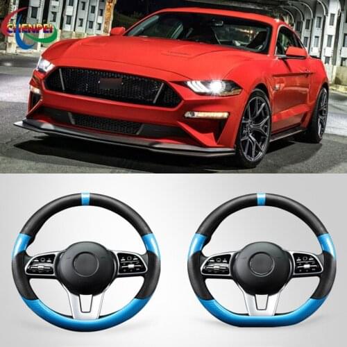 Four Seasons Universal Car Steering Wheel Cover For Ford Series F-150 Mustang Fiesta Focus Kuga Explorer Escort Car Accessories