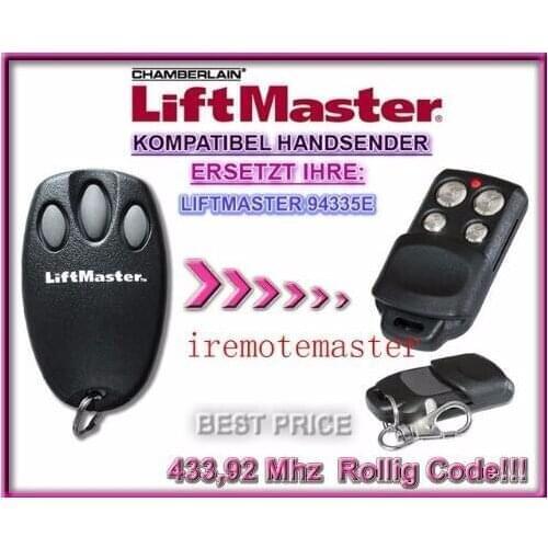 3pieces Liftmaster chamberlain 94335E replacement garage door remote control beautiful