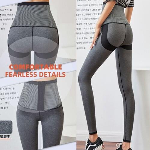Waist croset thick leggings sport women fitness Fleece push up high waist sports tights yoga pants Workout gym seamless leggings