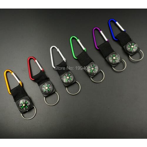 Hot 4 pieces/tent accessories outdoor kettle drinks with compass hook aluminum alloy lock buckle