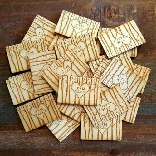 Tree Forest Theme Magnets, Save the Date Magnets, Bride, Groom