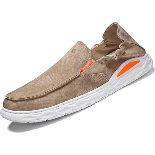 Sneaker solid fashion on Loafers knitting de 2020 top casual white Men slip leisure breathable sapato man Casual Sneakers men