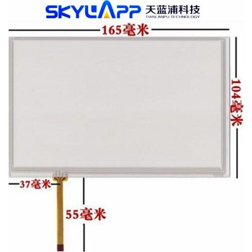 Skylarpu 7 inch 4 wire Resistive Touch Screen 165mm*104mm for Car navigation DVD tablet PC Digitizer Free shipping