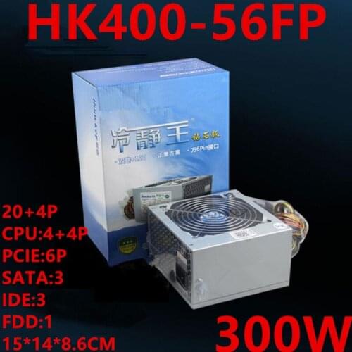 New Original PSU For Huntkey GTX1050Ti 950 Support Back Alignment Power Supply of 6P Display Card 300W Power Supply HK400-56FP