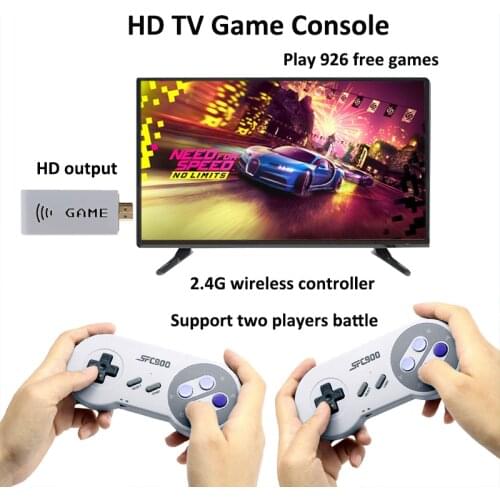 TV Video Game Console Wireless Controller 16 Bit Mini Game Stick With 926 Retro Classic Games Support Add More Games HD Output