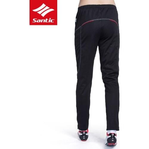 Santic Cycling Pants Men Winter MTB Road Bike Pants Fleece Thermal Sport Leisure Trousers Bicycle Long Pants Bermuda Ciclismo
